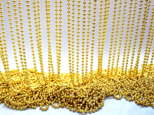 Metallball-Kette des Goldfarbperlen-Verbindungsstück-3.2mm für Körper-Kleidungs-Dekoration