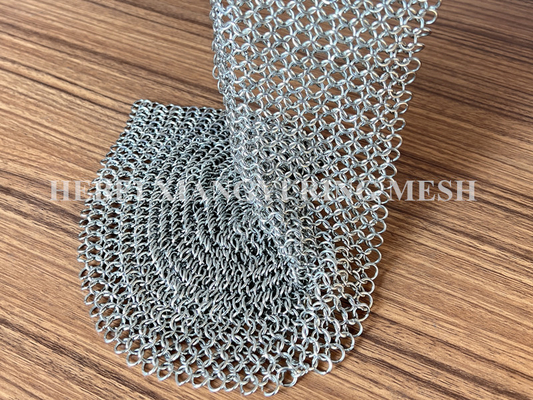 Galvanisierter Stahl- Metall-Ring Mesh Chain Link Decoration Wire-Zaun der Runden-0.53mm