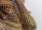 Messingfarbener Kettenhemd-Mesh-Vorhang, Innenraumdekoration, 0,53 mm, 3,81 mm