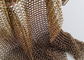 Messingfarbener Kettenhemd-Mesh-Vorhang, Innenraumdekoration, 0,53 mm, 3,81 mm