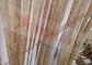 Kettenhemd-Draht Mesh For Space Decoration des Goldfarbmetallfransen-Vorhang-0.53x3.81mm