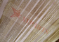 Kettenhemd-Draht Mesh For Space Decoration des Goldfarbmetallfransen-Vorhang-0.53x3.81mm