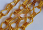Goldfarbaluminiumkettenfliegen-Vorhang 2.0mm verwendet als Raum-und Raum-Teiler