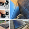Tauben-Prüfen-Solarstromanlagen schwärzen, Aluminiumgeschwindigkeits-Clip zu malen