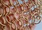 Goldfarbe Chainmail Mesh Fabric 1.5x15mm für Raum-Fach