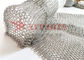 Dekoratives Edelstahl-Metallkettenhemd Ring Mesh For Partition Curtain Wall