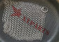 Dauerhafter Antirost Ringe Kettenhemd-Pan Scrubber Withs 1.2mmx10mm für Küchen-Reinigung