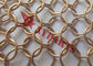 1.5x18mm Chainmail Ring Metal Mesh Curtain Gold Farbe für errichtende Innendekoration