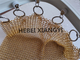 Hängender Rahmen, der Metallringmasche für dekorative Trennwand galvanisiert