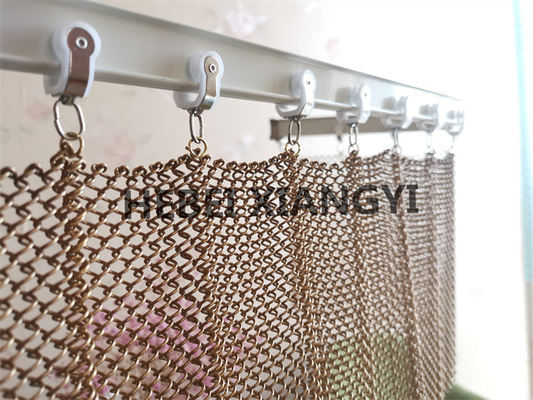 Draht-Mesh Curtains Drop Light Weight-Kettenglied 8m Längen-PVDF mit hängendem Rahmen