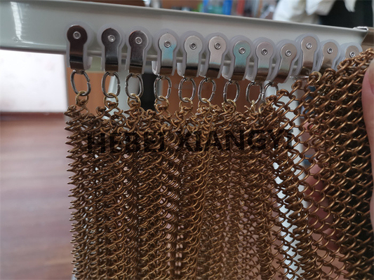 Draht-Mesh Curtains Drop Light Weight-Kettenglied 8m Längen-PVDF mit hängendem Rahmen