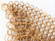 0.8*7mm Schweißungs-Art Schirm Chainmail Ring Mesh Curtain For Office Partition