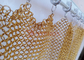 7mm Edelstahl Chainmail-Vorhang-Goldfarbe für Innenausstattung
